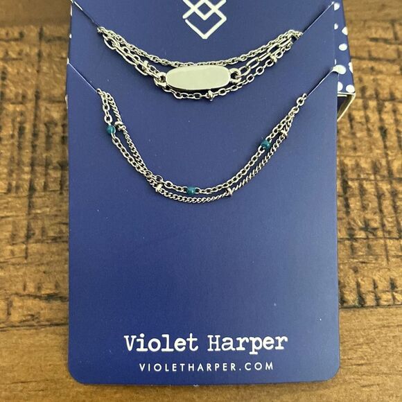 Violet Harper - Isabella Beaded Layered Necklace & Bracelet Set - New! - Picture 1 of 2